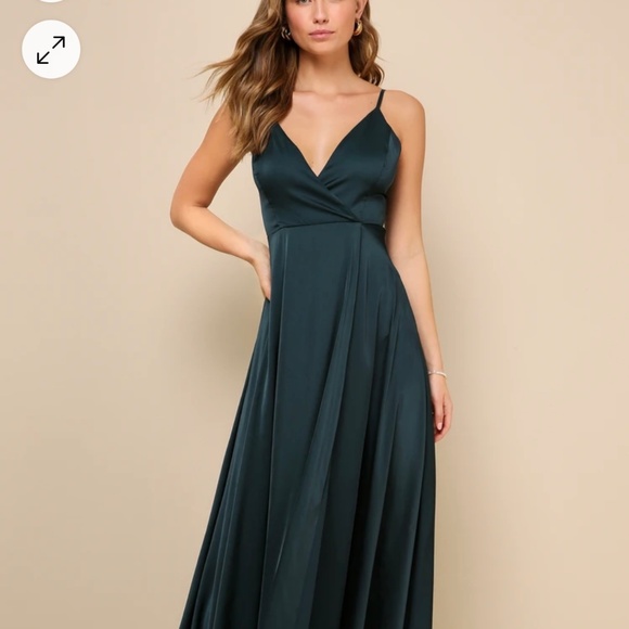 Lulu’s Emerald Green Bridesmaid Dress - Picture 1 of 6